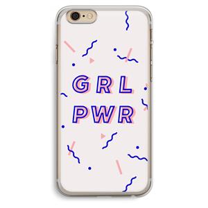 CaseCompany GRL PWR: iPhone 6 Plus / 6S Plus Transparant Hoesje