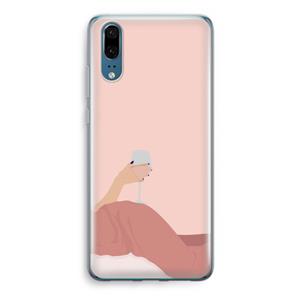 CaseCompany Wine: Huawei P20 Transparant Hoesje