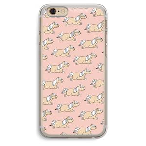 CaseCompany Ponys: iPhone 6 Plus / 6S Plus Transparant Hoesje