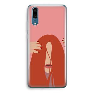 CaseCompany Woke up like this: Huawei P20 Transparant Hoesje