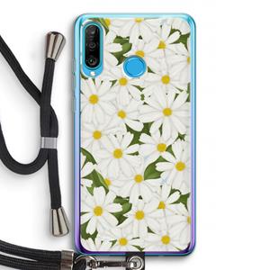CaseCompany Summer Daisies: Huawei P30 Lite Transparant Hoesje met koord