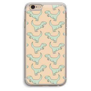 CaseCompany Dinos: iPhone 6 Plus / 6S Plus Transparant Hoesje