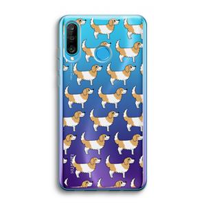 CaseCompany Doggy: Huawei P30 Lite Transparant Hoesje