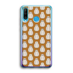 CaseCompany Uilen: Huawei P30 Lite Transparant Hoesje