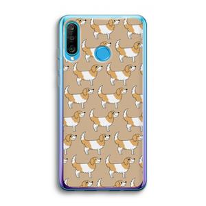 CaseCompany Doggy: Huawei P30 Lite Transparant Hoesje