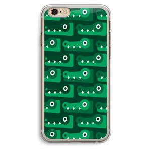 CaseCompany Crocs: iPhone 6 Plus / 6S Plus Transparant Hoesje