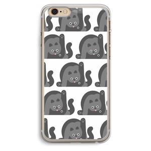 CaseCompany Cats: iPhone 6 Plus / 6S Plus Transparant Hoesje