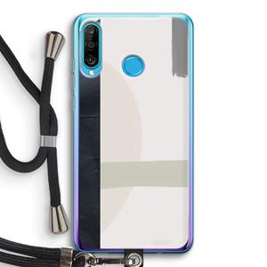 CaseCompany Baca: Huawei P30 Lite Transparant Hoesje met koord