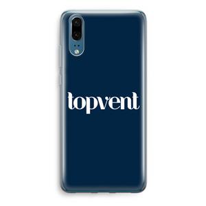 CaseCompany Topvent Navy: Huawei P20 Transparant Hoesje