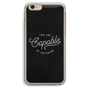 CaseCompany Capable: iPhone 6 Plus / 6S Plus Transparant Hoesje