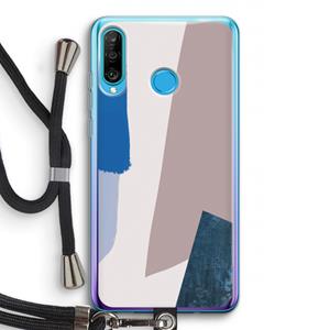 CaseCompany Lapis: Huawei P30 Lite Transparant Hoesje met koord