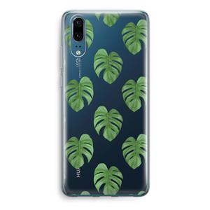 CaseCompany Monstera leaves: Huawei P20 Transparant Hoesje