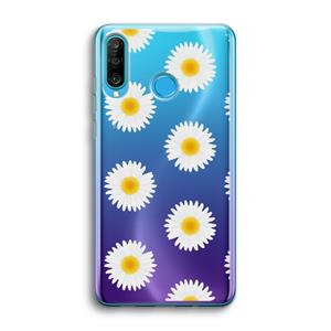 CaseCompany Margrietjes: Huawei P30 Lite Transparant Hoesje