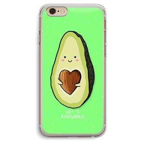 CaseCompany Avocuddle: iPhone 6 Plus / 6S Plus Transparant Hoesje