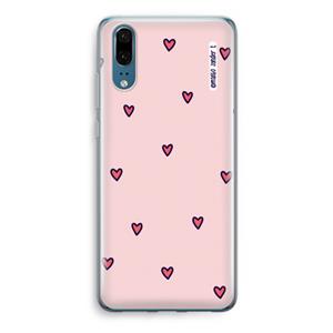 CaseCompany Hartjes: Huawei P20 Transparant Hoesje