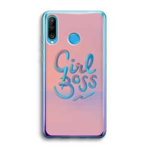 CaseCompany Girl boss: Huawei P30 Lite Transparant Hoesje