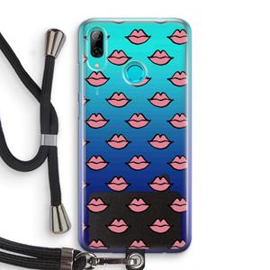 CaseCompany Lipjes: Huawei P Smart (2019) Transparant Hoesje met koord