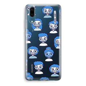 CaseCompany Gezichtjes: Huawei P20 Transparant Hoesje