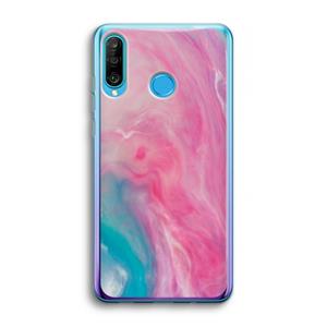 CaseCompany Roze explosie: Huawei P30 Lite Transparant Hoesje