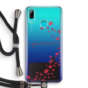 CaseCompany Kusjes: Huawei P Smart (2019) Transparant Hoesje met koord