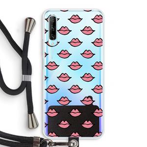 CaseCompany Lipjes: Huawei P Smart Pro Transparant Hoesje met koord