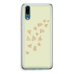 CaseCompany Falling Leaves: Huawei P20 Transparant Hoesje