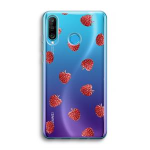 CaseCompany Framboosjes: Huawei P30 Lite Transparant Hoesje