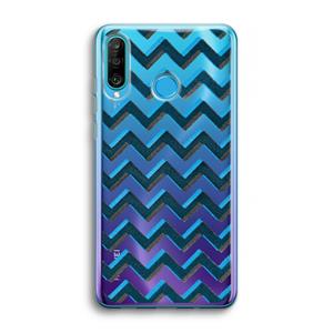 CaseCompany Onderbroken lijn: Huawei P30 Lite Transparant Hoesje