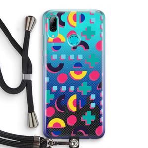 CaseCompany 8-bit N°2: Huawei P Smart (2019) Transparant Hoesje met koord