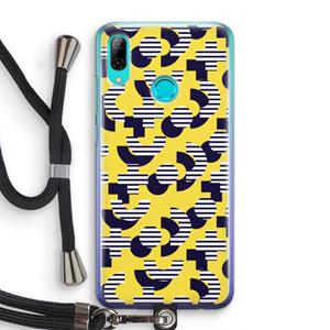 CaseCompany 8-bit N°3: Huawei P Smart (2019) Transparant Hoesje met koord