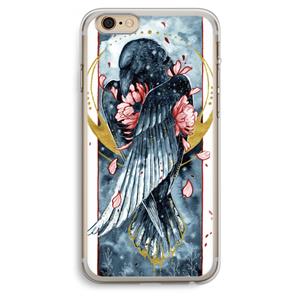 CaseCompany Golden Raven: iPhone 6 Plus / 6S Plus Transparant Hoesje