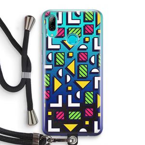 CaseCompany 8-bit N°4: Huawei P Smart (2019) Transparant Hoesje met koord