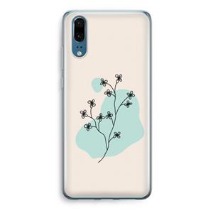 CaseCompany Love your petals: Huawei P20 Transparant Hoesje