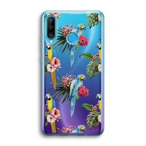 CaseCompany Kleurrijke papegaaien: Huawei P30 Lite Transparant Hoesje