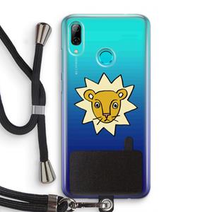 CaseCompany Kleine leeuw: Huawei P Smart (2019) Transparant Hoesje met koord