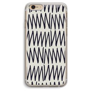 CaseCompany Marrakech Zigzag: iPhone 6 Plus / 6S Plus Transparant Hoesje