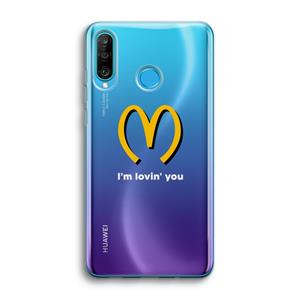 CaseCompany I'm lovin' you: Huawei P30 Lite Transparant Hoesje