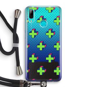 CaseCompany 8-bit N°10: Huawei P Smart (2019) Transparant Hoesje met koord