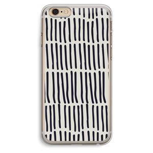CaseCompany Moroccan stripes: iPhone 6 Plus / 6S Plus Transparant Hoesje