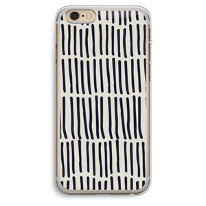 CaseCompany Moroccan stripes: iPhone 6 Plus / 6S Plus Transparant Hoesje