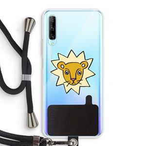 CaseCompany Kleine leeuw: Huawei P Smart Pro Transparant Hoesje met koord