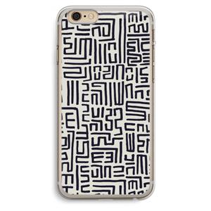 CaseCompany Moroccan Print: iPhone 6 Plus / 6S Plus Transparant Hoesje