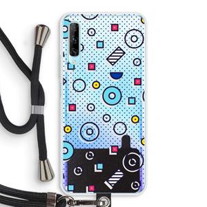 CaseCompany 8-bit N°9: Huawei P Smart Pro Transparant Hoesje met koord