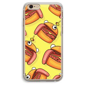 CaseCompany Hamburger: iPhone 6 Plus / 6S Plus Transparant Hoesje