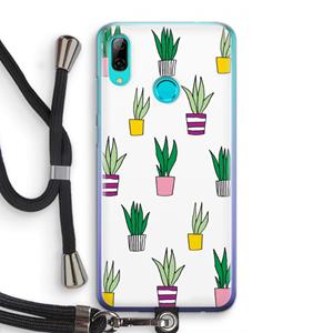 CaseCompany Sanseveria: Huawei P Smart (2019) Transparant Hoesje met koord