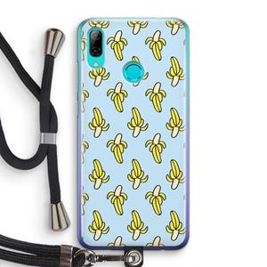 CaseCompany Bananas: Huawei P Smart (2019) Transparant Hoesje met koord