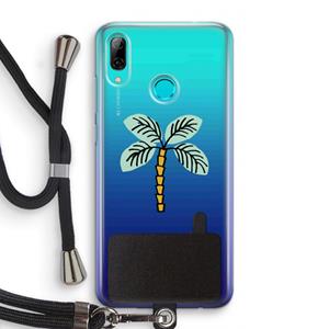 CaseCompany Palmboom: Huawei P Smart (2019) Transparant Hoesje met koord