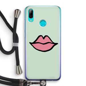 CaseCompany Kusje: Huawei P Smart (2019) Transparant Hoesje met koord