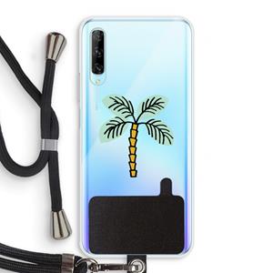 CaseCompany Palmboom: Huawei P Smart Pro Transparant Hoesje met koord