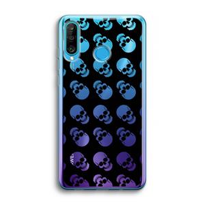 CaseCompany Musketon Skulls: Huawei P30 Lite Transparant Hoesje